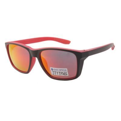 Quality Unique Mirror Color Lenses Polarized Men Women Plastic Sunglasses