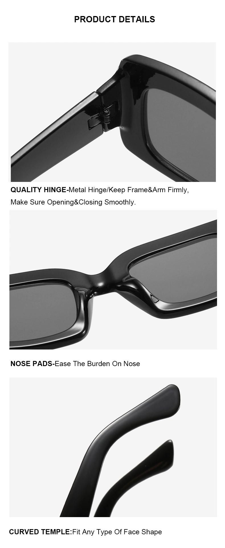 2022 Amazon Discount Ready to Ship OEM Logo Small Vintage UV400 Tortoise Shell Retro Square Sunglasses