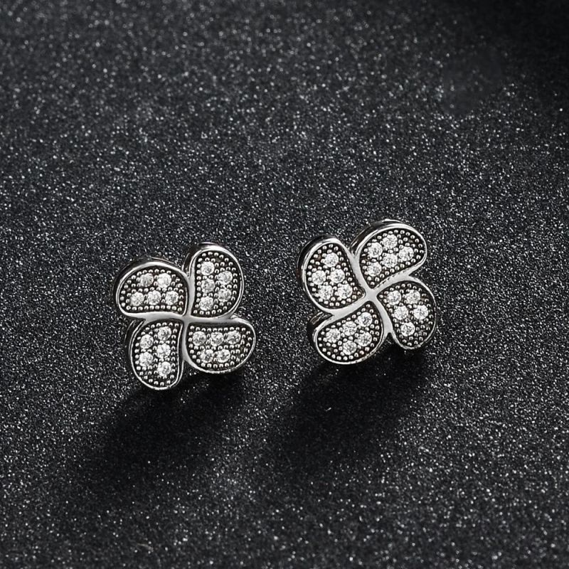 Studs Earrings Diamond Square Cubic Zirconia Earrings Jewelry