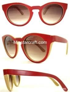 Compertivie Price Fashion Wood/Bamboo Sunglasses Manufacturer Wooden Sunglasses-by-11