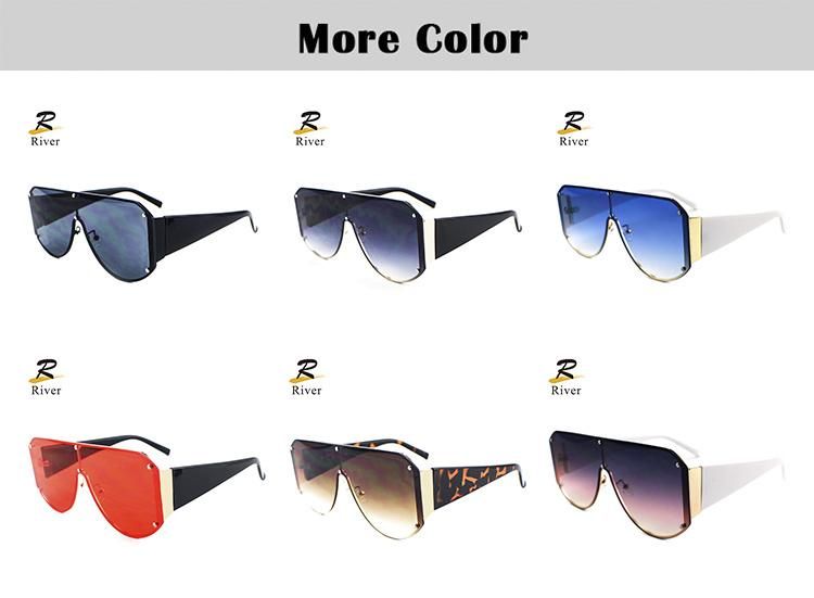 Popular Top Flat Metal Frame Women Ready Sunglasses