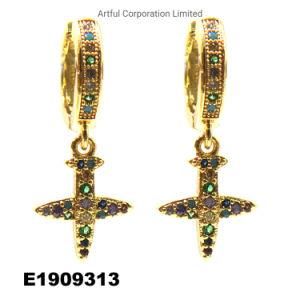New Design Gold Plating Silver Earring