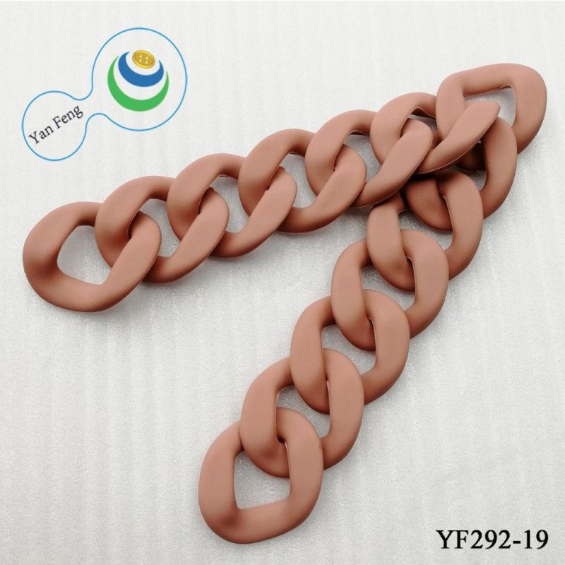 21.5mm New Pure Color Design Series Ornament Chain Plastic Chain (YF292-19)