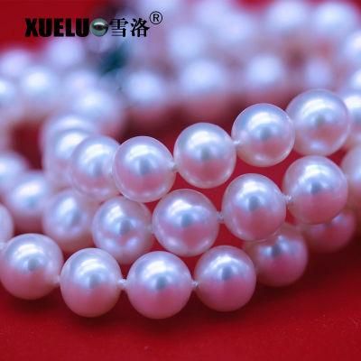 AAA High Quality Round Natural Cultured Freshwater Pearl Choker Necklace (XL120067)