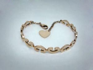Fashion Jewelry Stainless Steel Heart Bracelet (BC1371)