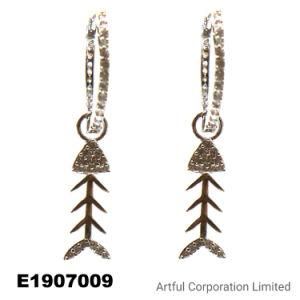 925 Silver &amp; Brass Jewelry Factory Earring Fish