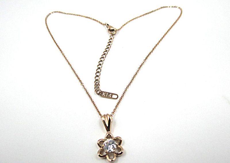 Jewellery Lotus Pendant with Gold Plated