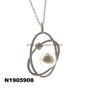 Fashion Girl 18K Real Gold Necklace, Pearl Necklace Shell18K Solid Yellow Gold Necklacehot Sale Products