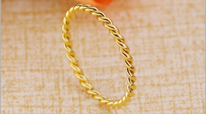 Fashion Jewelry Titanium Steel Small Twist Couple Ring Stainless Steel Personality Ring Jewelry SSR3084