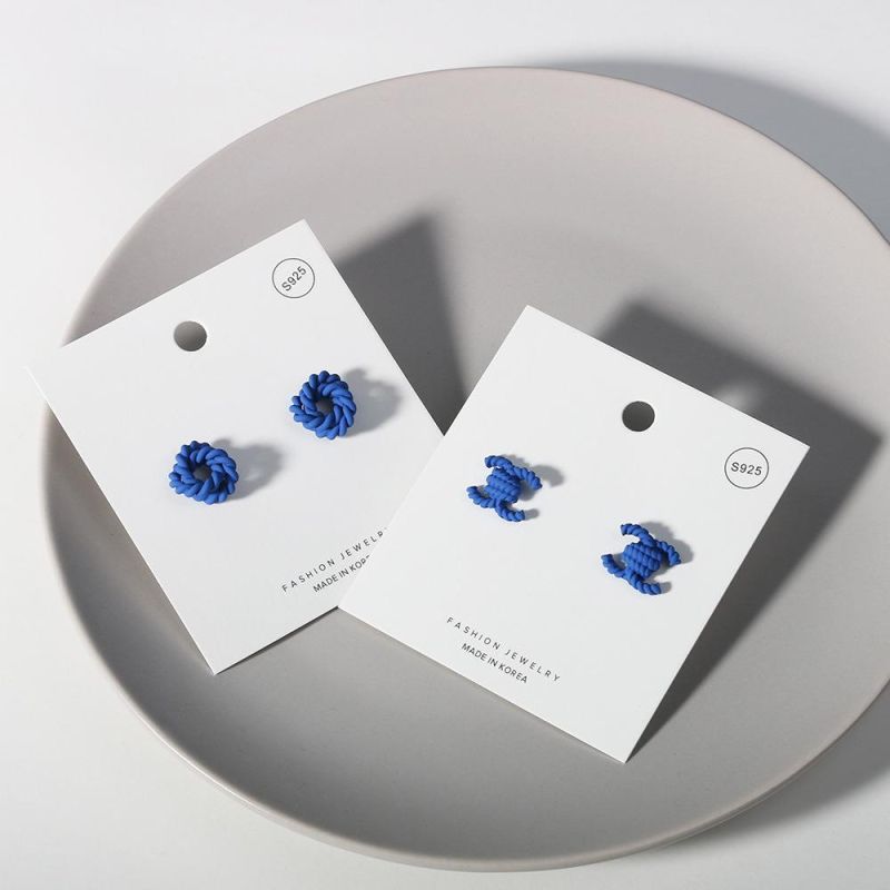 Klein Blue Series S925 Silver Pin New Earrings