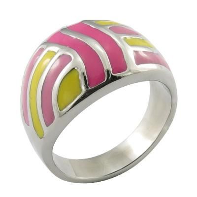 Women Gift Stainless Steel Jewellery Enamel Ring Women Gift