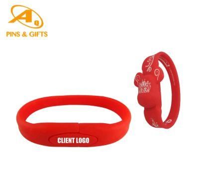 Supply Custom Fine Environmental Printed Silicone Bracelet Wristband for Organization Association Promotional Gifts