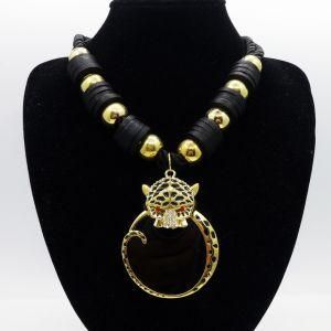 Fashion Three-Dimensional Leopard Necklace Alloy Jewelry