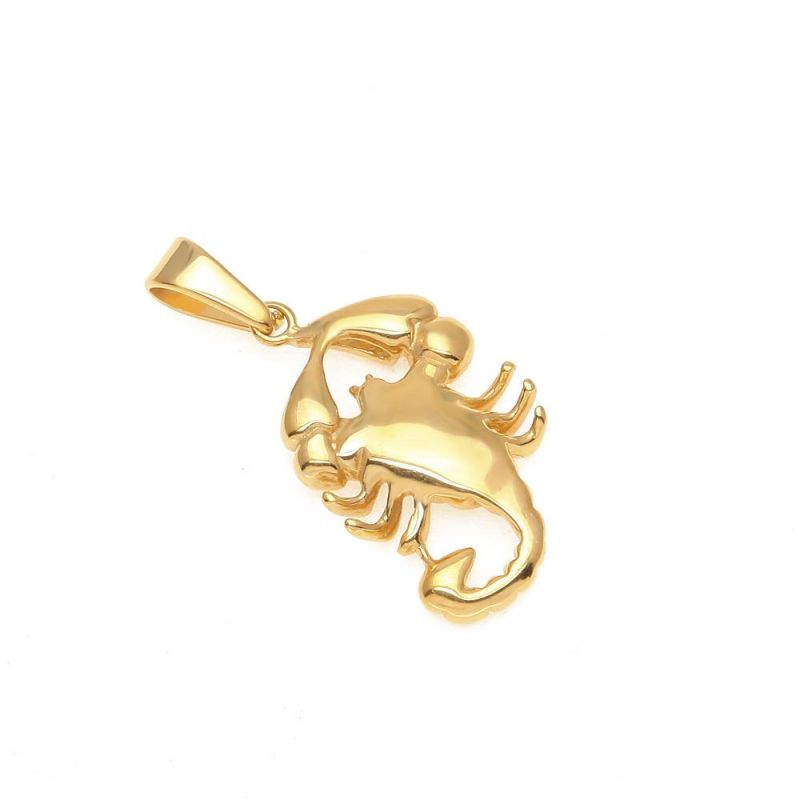 Hip-Hop Vacuum Color-Protected Electroplated Stainless Steel Pendant Neckalce