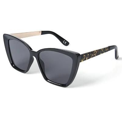 Custom Logo Printing Leopard Pattern Temple Eyeglasses Wholesale Sunglasses