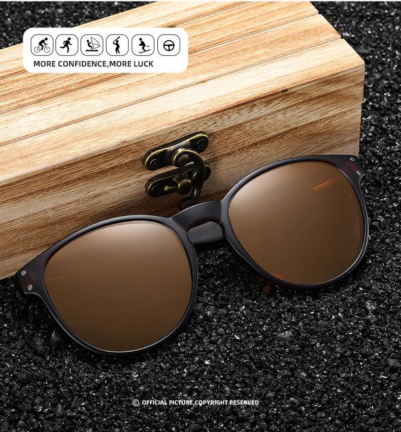 Superhot Eyewear Stylish Fashion 2021 Wooden Unisex Men Women Stylish Small Rectangle Rimless Sunglasses