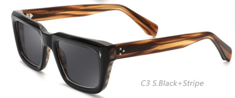 Fashion Design Hand Made Acetate Sunglasses with UV400 Tac Polarized Lens