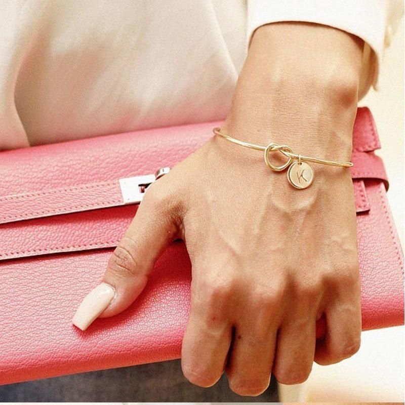 Women Snake Chain Charm Costume Personality Letter Bracelet Fashion Jewelry