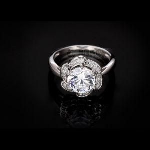 Professional Jewelry Exporter of 925 Sterling Silver Clear Stone Ring (BAAR1386)