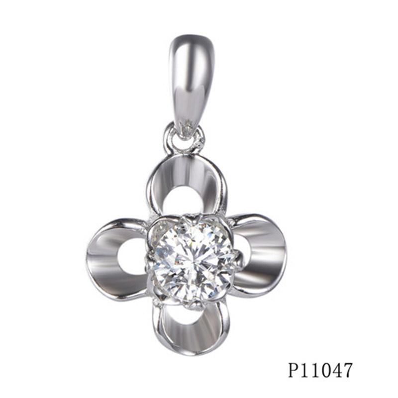 Unique Stone Sterling Silver Hotsale Clover Pendant