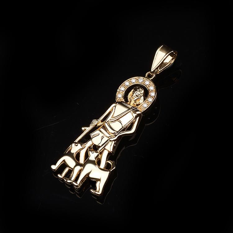 Hengdian Fashion Simple Design Religious Jewelry Gold Plated Cross Chain Necklace