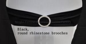 Black Expand Bands with Rhinestone Brooches