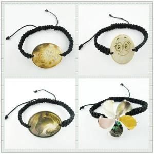 Abalone Bracelet, New Design Macrame Paua Shell Jewelry Bracelet