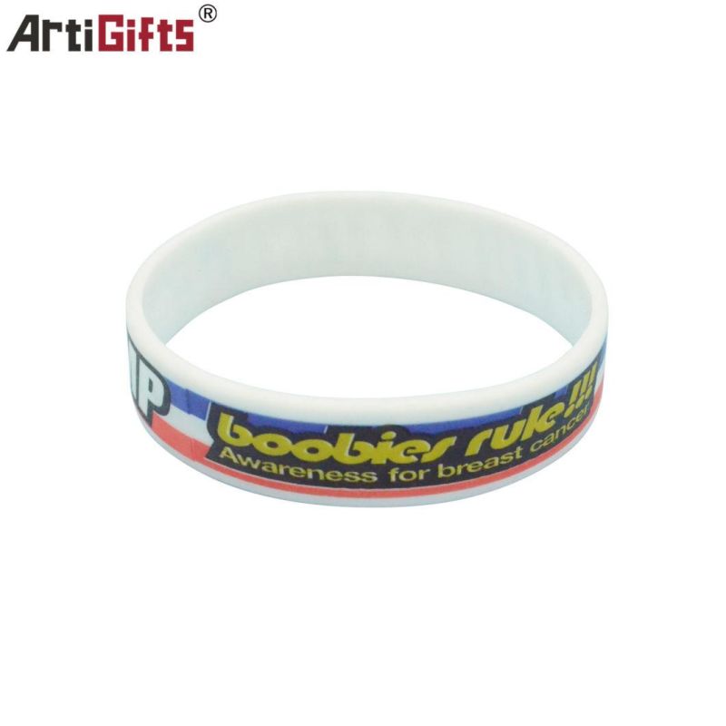 Custom Logo Silicone Rubber Bracelet