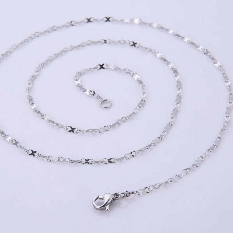 316L Stainless Steel Chain Gold Plated Shiny 8 Shaped Link Chain Necklace for Jewelry Necklace Making