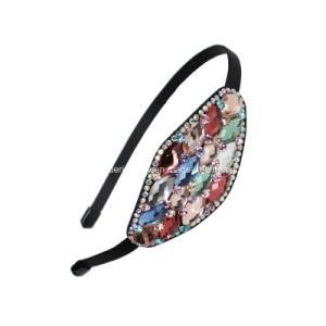 Thin Hair Band with Colors Crystal Hair Ornament for Girls