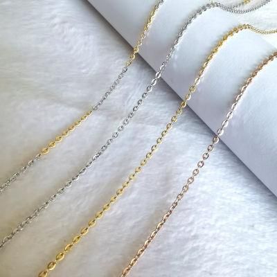 Fashion Jewelry Stainless Steel Polish Cross O Cable Chain