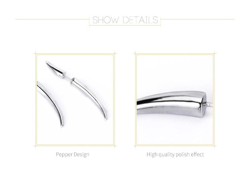 Trendy Jewelry Pepper Design Copper Earring Forgift