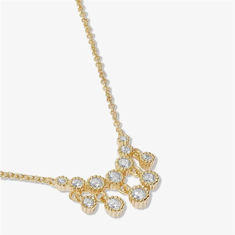 New Trendy Danity Round Crystal Dangling Necklace for Women