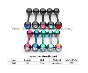 Anodized Gem Barbell (AGB)