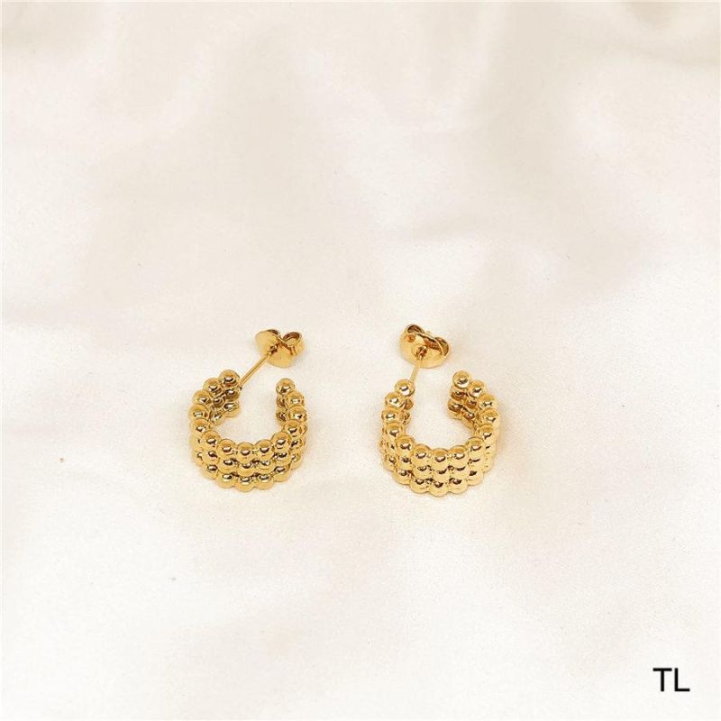 Manufacturer Custom Great Quality None Fade Gold Earring 18K Women Waterproof Fashion jewellery Guangzhou 2022 Cuff Earring Jewelry