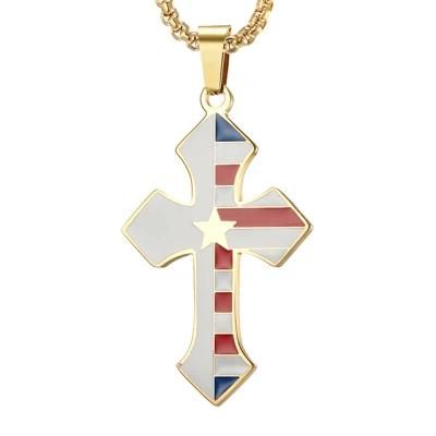 Christian Jewelry European and American Stainless Cross Pendant for Np-F-Dz217