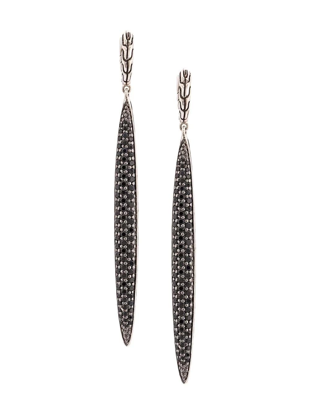 Fashion Simple Crystal Thin Long Earrings Jewelry