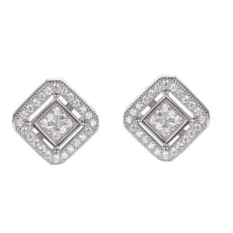 925 Stering Silver Classic Stud Round Earring for Women