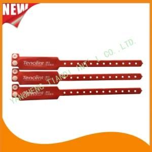 Custom Entertainment Vinyl Plastic ID Wristbands Bracelet Bands (E6060B22)