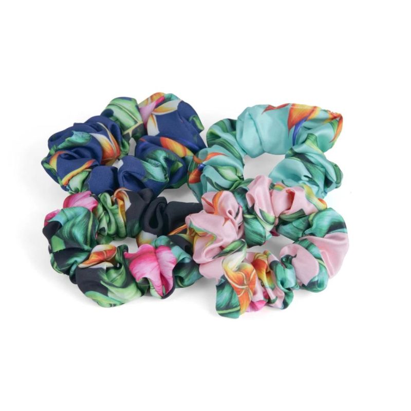 Non-Toxic Luxury Satin Hair Ties Pure Mulberry Scrunchy Set Hair Bands with Scrunchies PAC