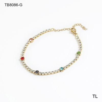 Manufacturer Customized Fashion Jewelry Non Discoloration Bracelet High Quality Gold Plated Stainless Steel Bracelet