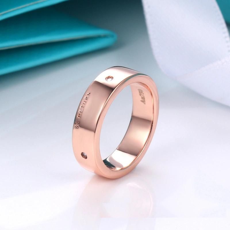 Custom Jewelry Dainty Love Ring Gold Stainless Steel Fashion Custom Ring
