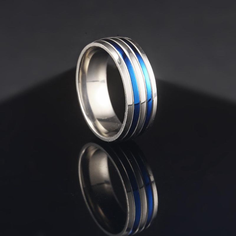 2022 New Custom Trendy Couple Titanium Steel Mens Dainty Ring Cheap Stainless Steel Men Gents Luxury Jewelry Ring Set