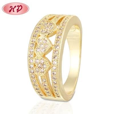 Hot Sale Fashion Design Gold Plated Indonesian Jewelry Ring Model