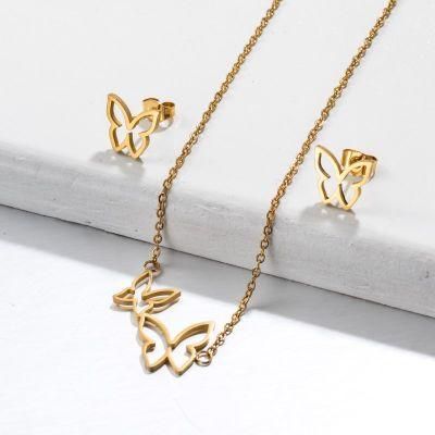 Fashion Dubai Stainless Steel Women Jewelry Set Necklace Sets