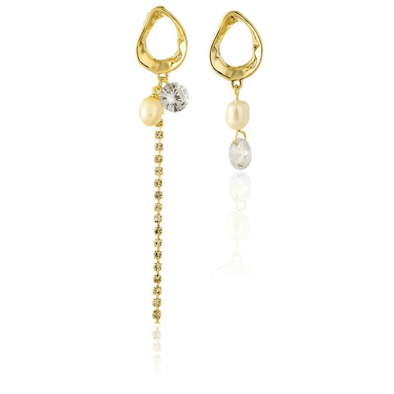 925 Silver Drop Shaped Cutout Earrings