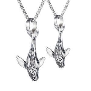 Stainless Steel Whale Pendant Necklace