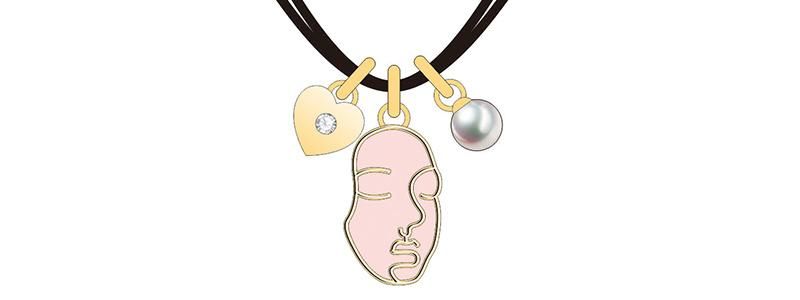 2020 Newly Good Pink Mask Design Jewelry Set