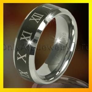 Fashion Engravable Tungsten Ring Band Jewelry for Man