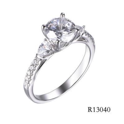 Fashion 925 Sterling Silver Engament &#160; CZ Ring